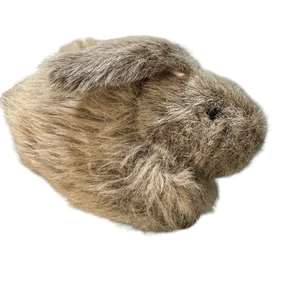 Vintage TY Classic Beanie Nibbles Bunny Rabbit Brown Plush Stuffed Animal 1993